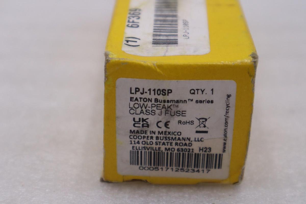Bussmann LPJ-100SP Low-Peak Fuse 100 Amp Class J - STOCK GF543A
