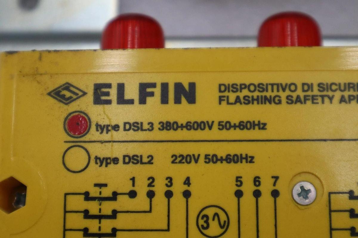 Used ELFIN 050ASL500FI10 Three-Phase Flashing Safety Device 220-690V STOCK 2076-A