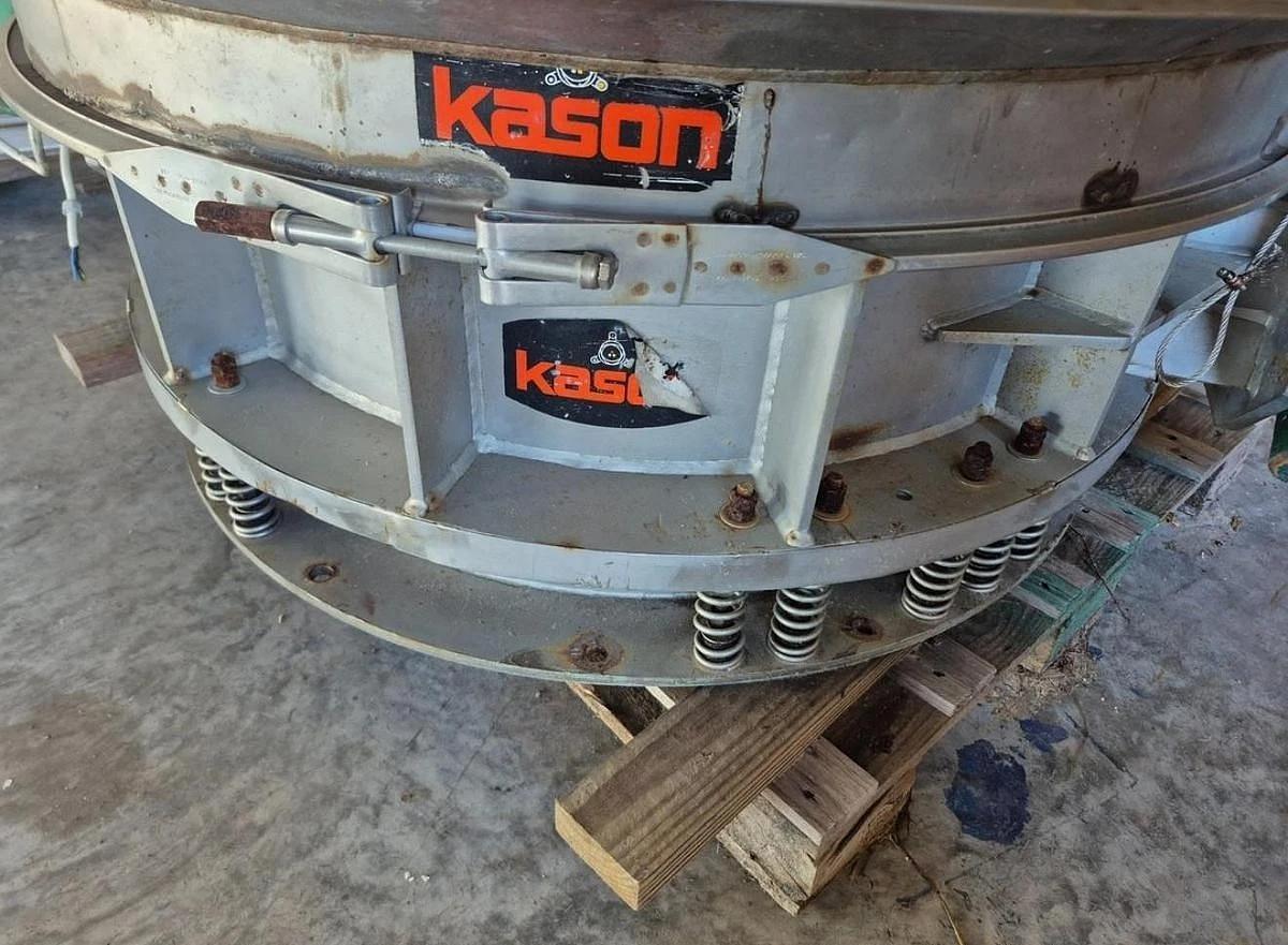 Used KASON 60" DIAMETER STAINLESS STEEL VIBRATING SCREEN SINGLE DECK VIBROSCREEN
