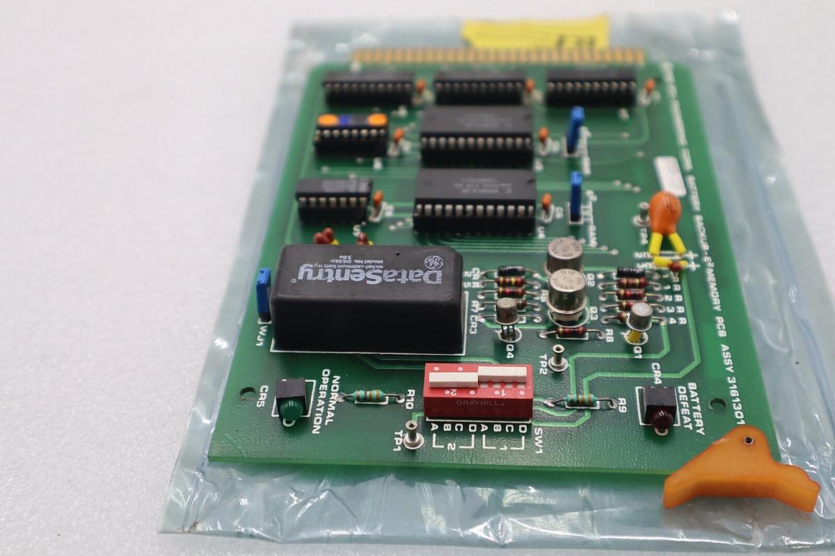 Used BRUCE 3161301 BATTERY BACKUP E2 MEMORY PCB ASSY STOCK #2815