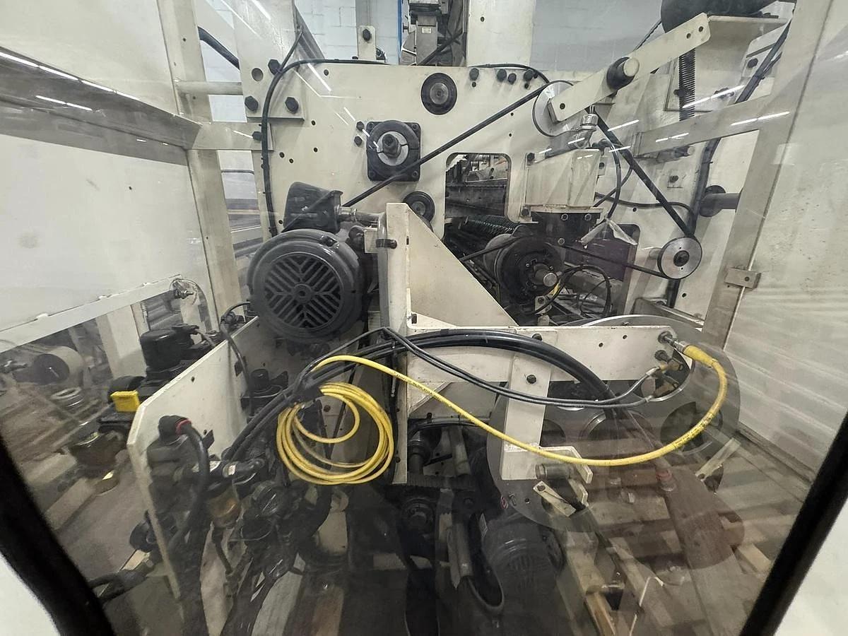 Used 42" WIDE ELSNER ENR-1000 AUTOMATIC REWINDER FOR NONWOVEN WIPES 10" REWIND DIA.