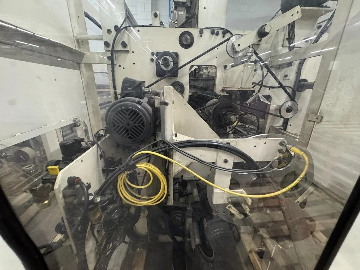 Used 42" WIDE ELSNER ENR-1000 AUTOMATIC REWINDER FOR NONWOVEN WIPES 10" REWIND DIA.