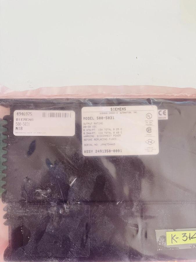 NEW (NO BOX) SIEMENS 500-5031 DC DISCRETE OUTPUT MODULE #K-314