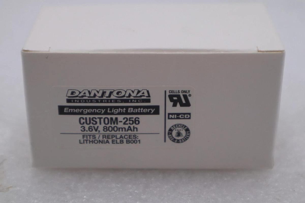 Lithonia ELB B001 Emergency Lighting Battery [CUSTOM-256] LOT OF 4 - STOCK B-562