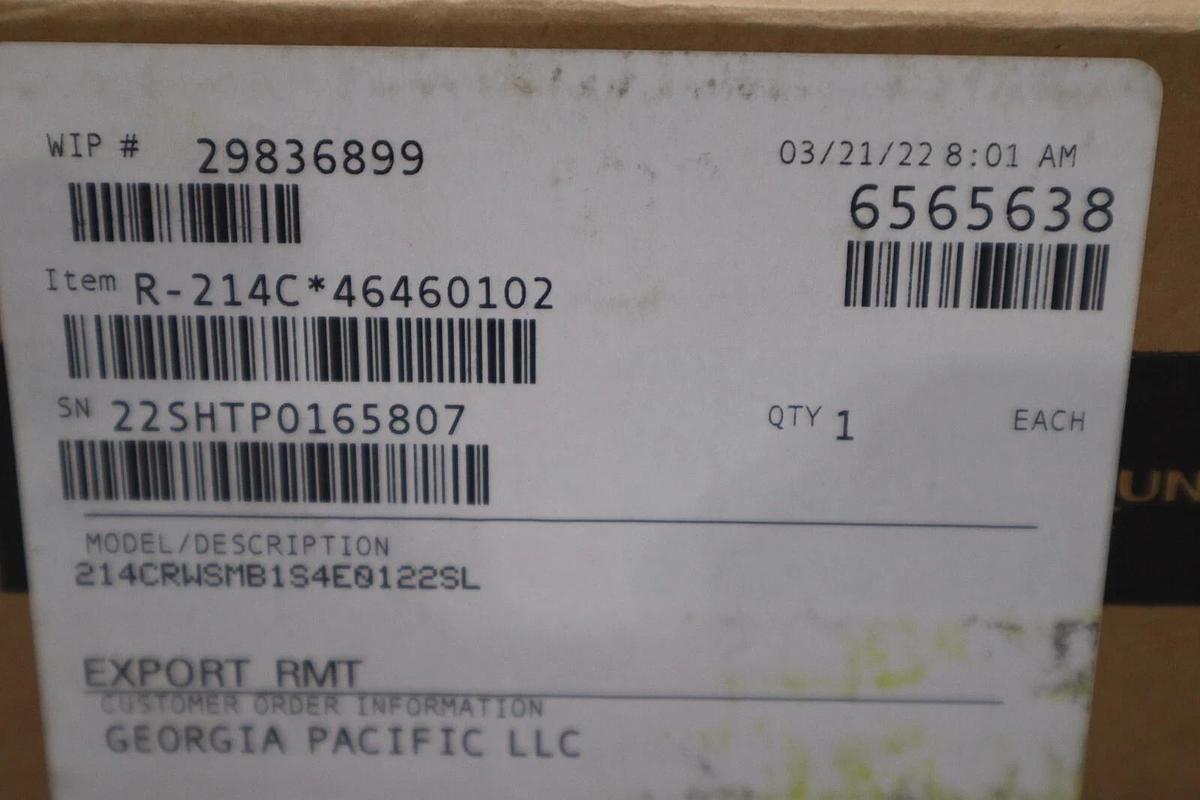 Used NEW IN BOX EMERSON 214CRWSMB1S4E0122SL STOCK G75