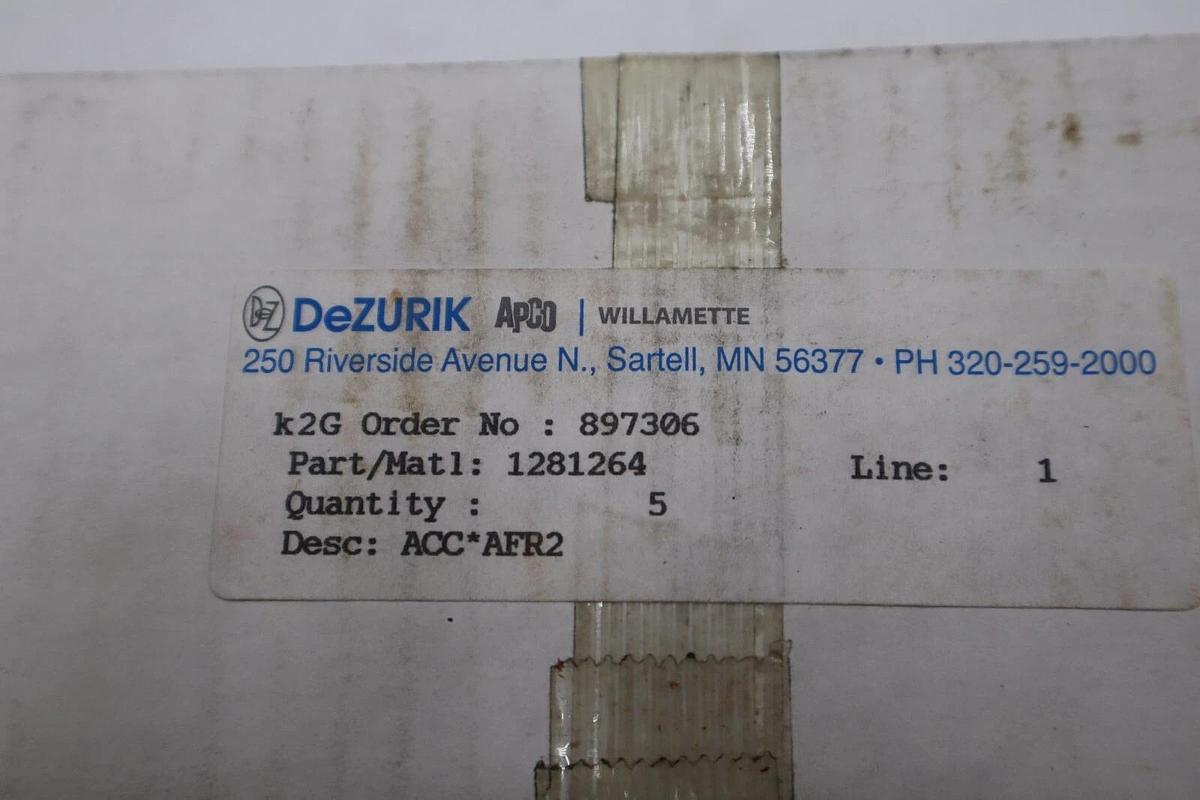 DEZURIK AFR2 PNEUMATIC REGULATOR 0-120PSI MAX 1/4IN NPT STOCK L-590C