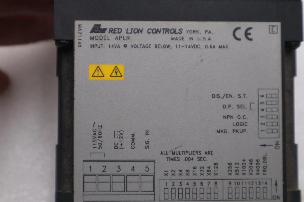 Used RED LION CONTROLS APLR DISPLAY STOCK K-403-D