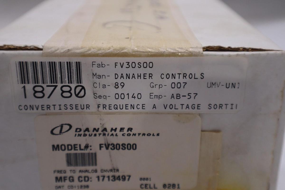 Used DANAHER CONTROLS FV30S00 ENCODER MFG. CD 1713497 - NEW UNIT - STOCK GF449A