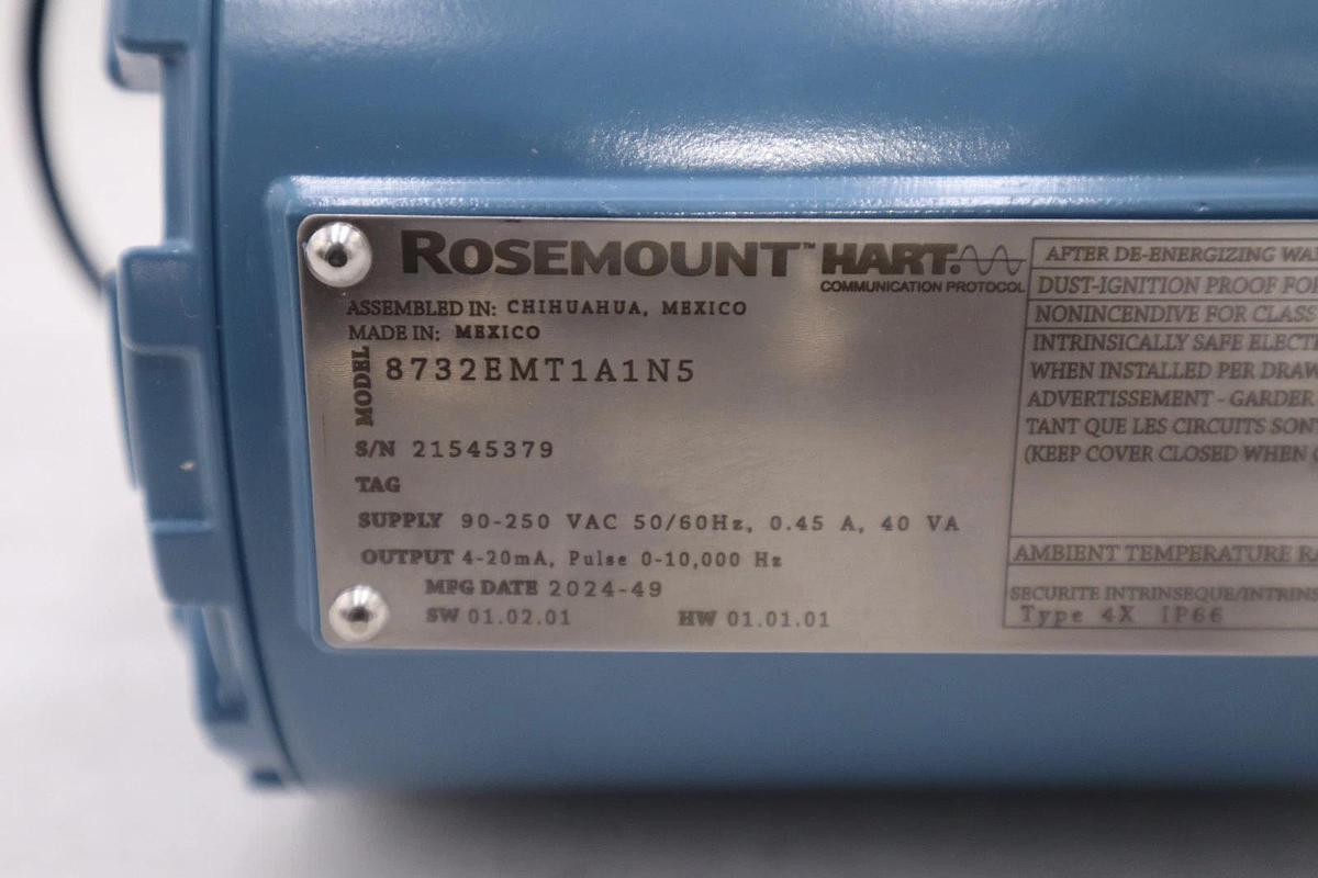Used ROSEMOUNT HART 8732EMT1A1N5 / 8732EMT1A1N5 - NEW - STOCK 3108CC