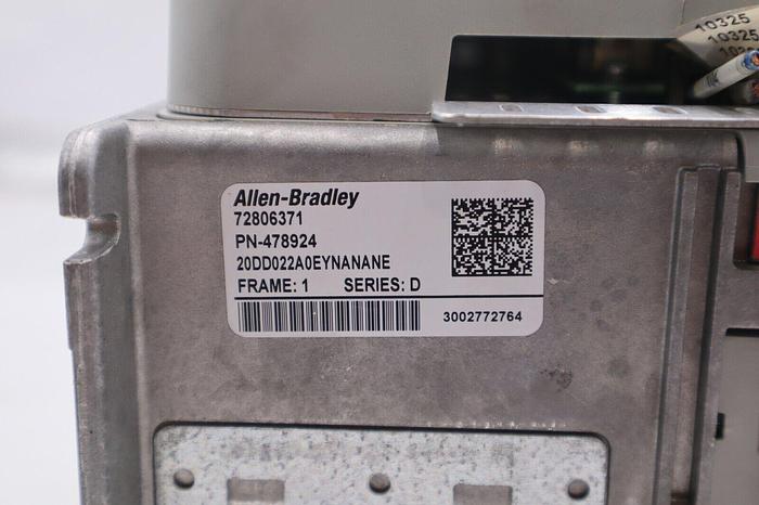 Used 2019 Allen Bradley PowerFlex 700S VFD 20DD022A0EYNANANE 15HP STOCK 2631