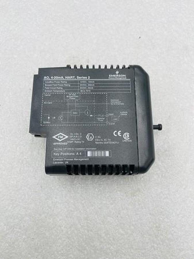 Used EMERSON DELTAV KJ3221X1-BA1 AO CARD 8 CH 4-20 MA HART SER 2 #K-2525