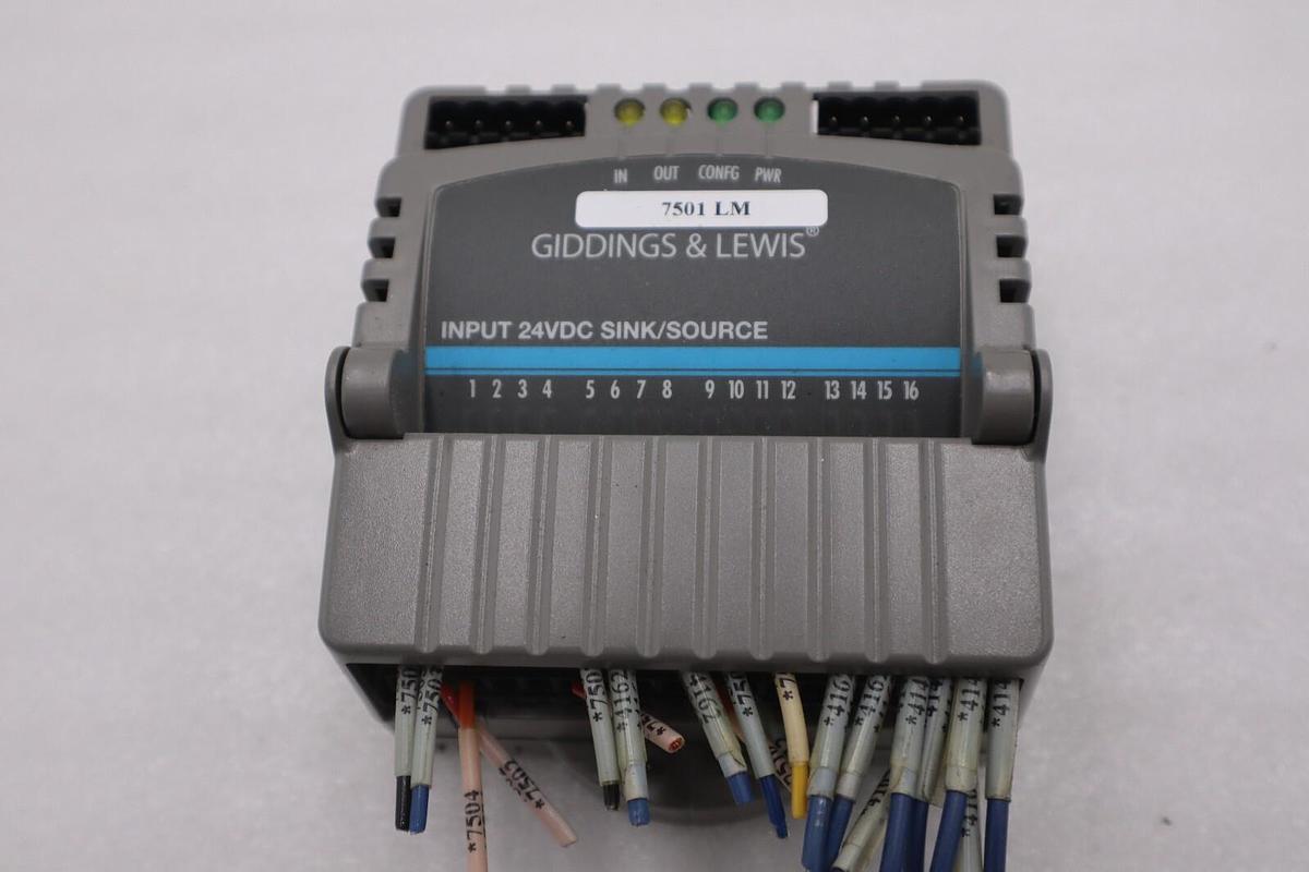 Used GIDDINGS & LEWIS M.1300.7372 R1 Input Module 24VDC SINK/SOURCE STOCK 634-D