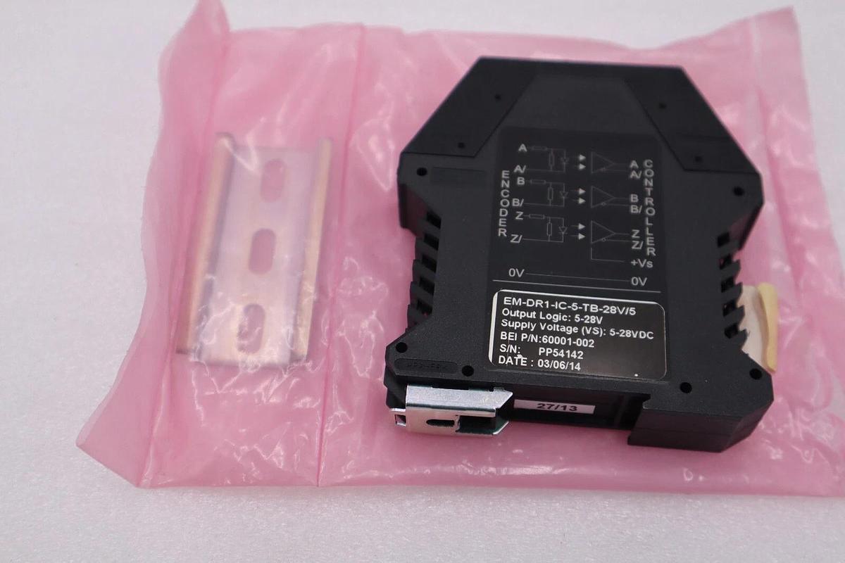 Used NEW BEI EM-DR1-IC-5-TB-28V/5 OUTPUT 5-28V P/N 60001-002 STOCK H218A