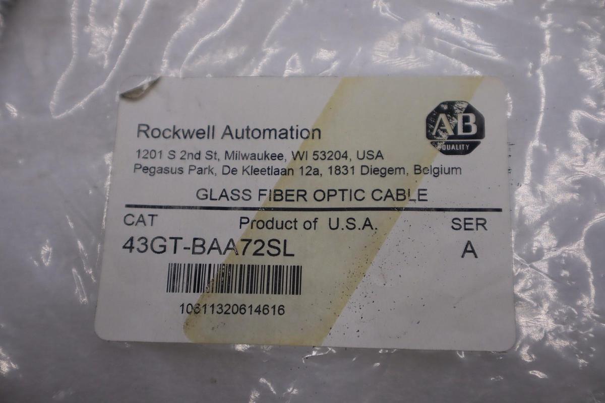Allen-Bradley 43GT-BAA72SL Fiber Optic Cable STOCK H1672