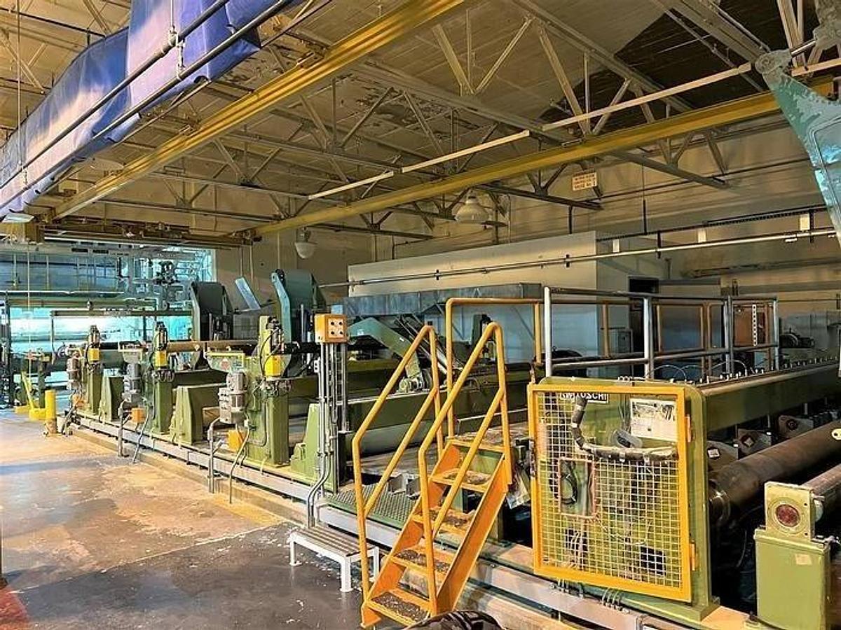 Used 132" TOSCHI - TOSOTEC BELT DRIVEN UNWIND STANDS 72" DIAMETER (QUANTITY 3)