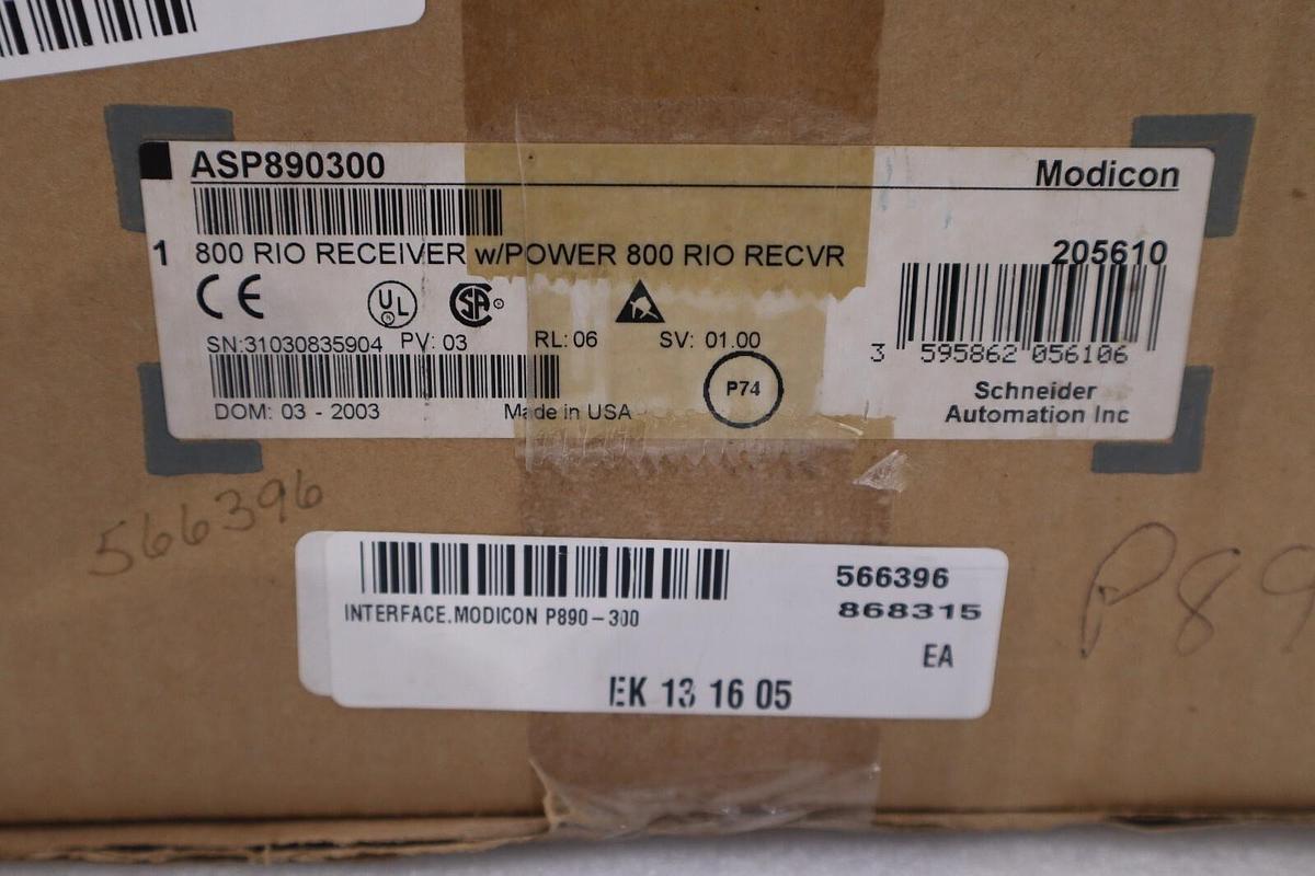 Used ASP890300 FACTORY NEW Modicon Slot Mount Power Supply AS-P890-300 STOCK G355