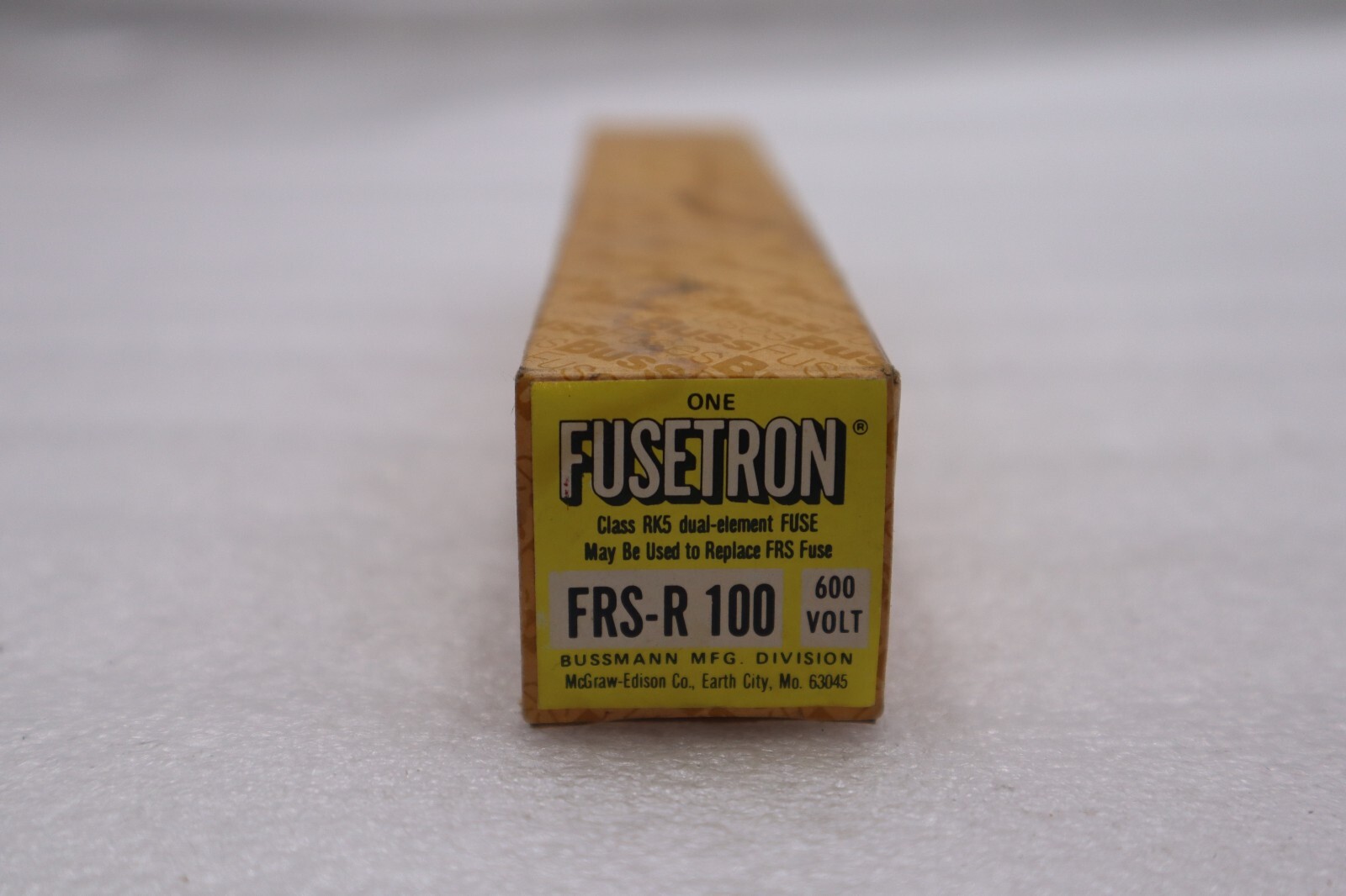 Used NEW OPEN BOX FRS-R-100 100 Amp Fusetron Time-Delay Fuse, 600V STOCK K-2797