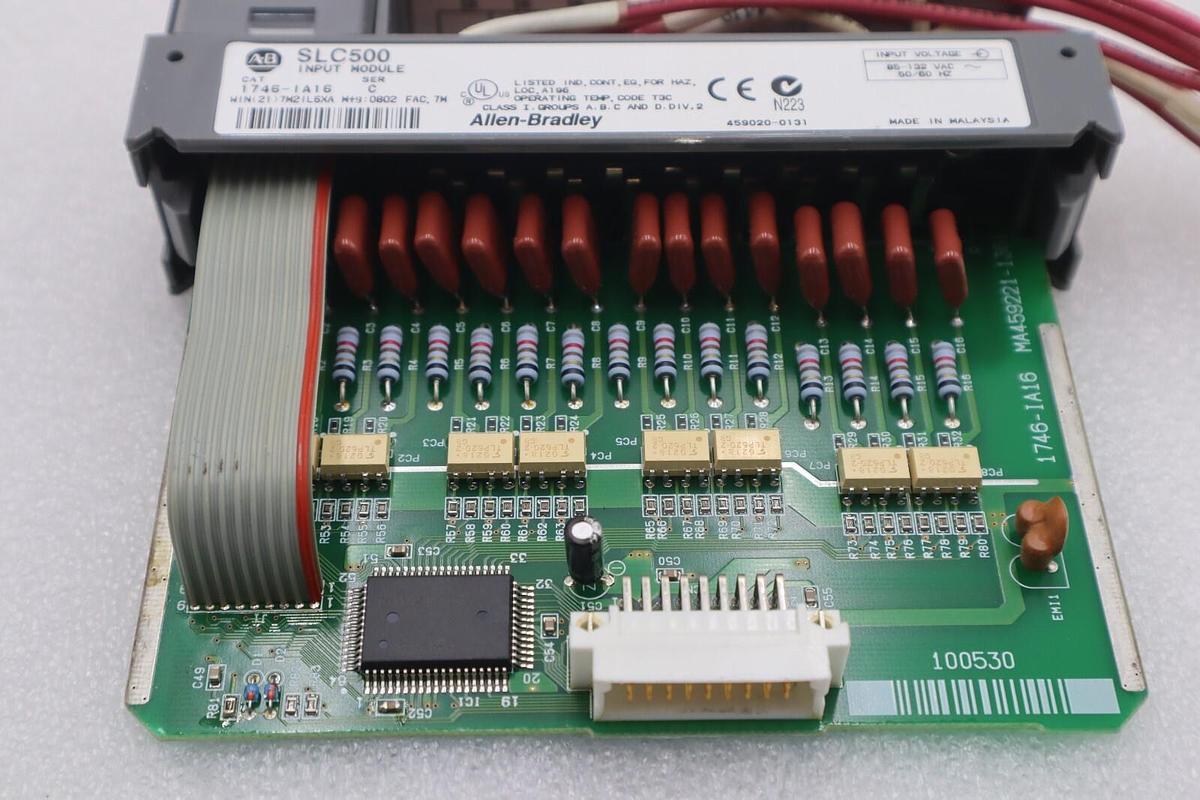 Used ALLEN BRADLEY 1746-IA16 SLC500 INPUT MODULE SERIES C STOCK #K-1451