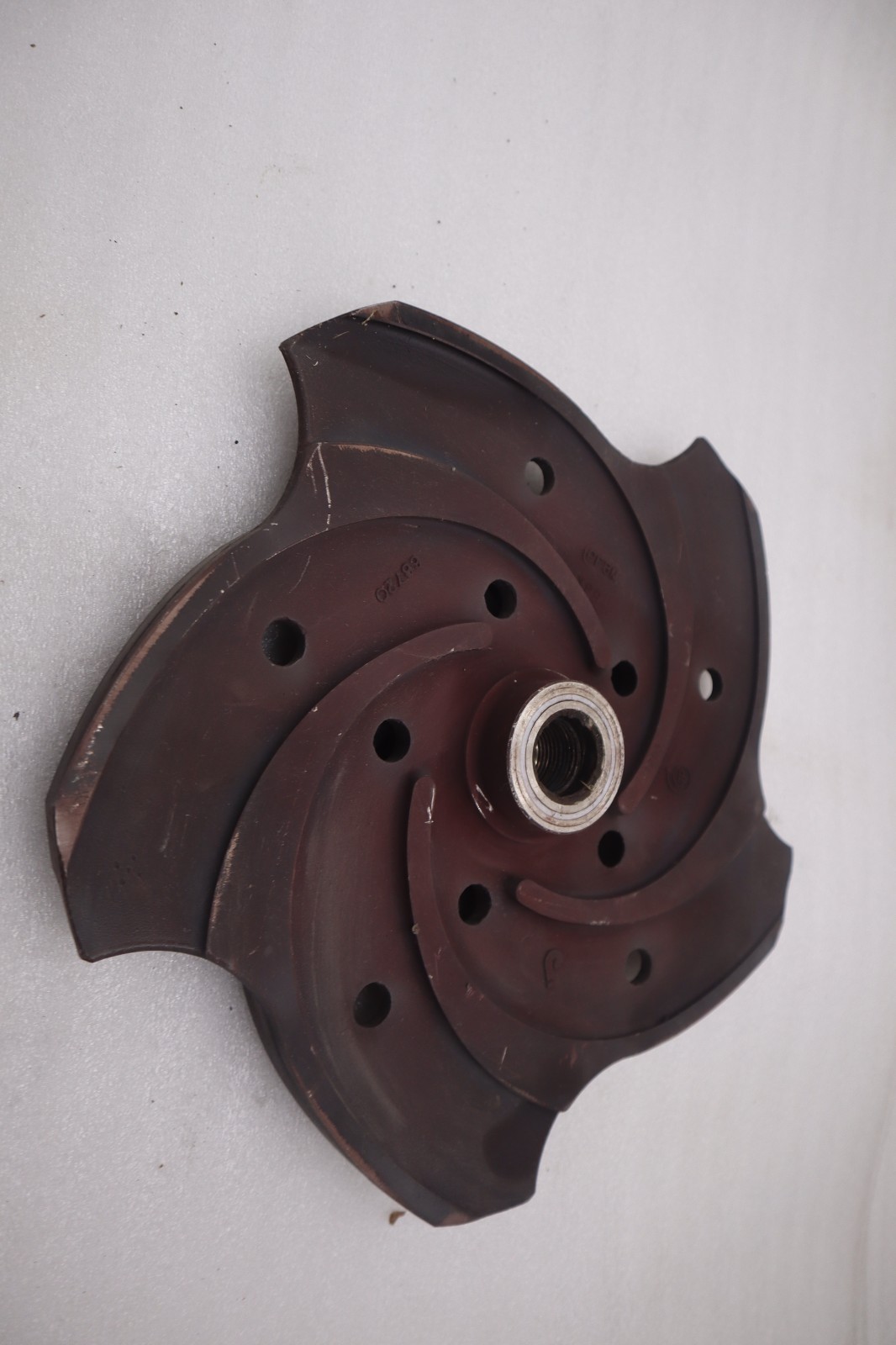 Used Goulds 3196 MTX Pump Impeller 5 Vane 1.5x3-13 316SS 12” STOCK G-428B