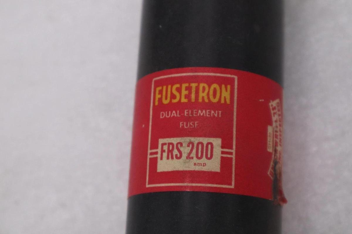 Used LOT OF 3 - FUSETRON FRS-200/FRS200 DUAL ELEMENT FUSE - STOCK 4948A