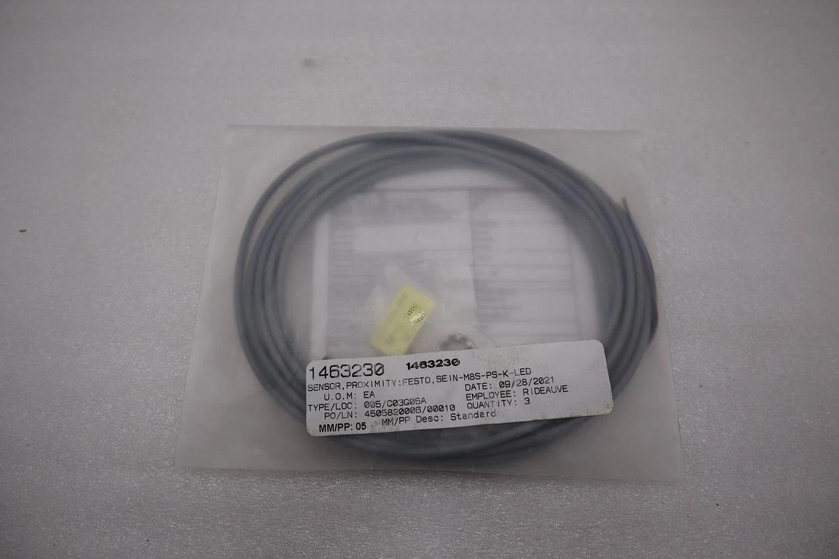 Used NEW Festo SIEN-M8B-PS-K-L Proximity Sensor Switch STOCK H958A