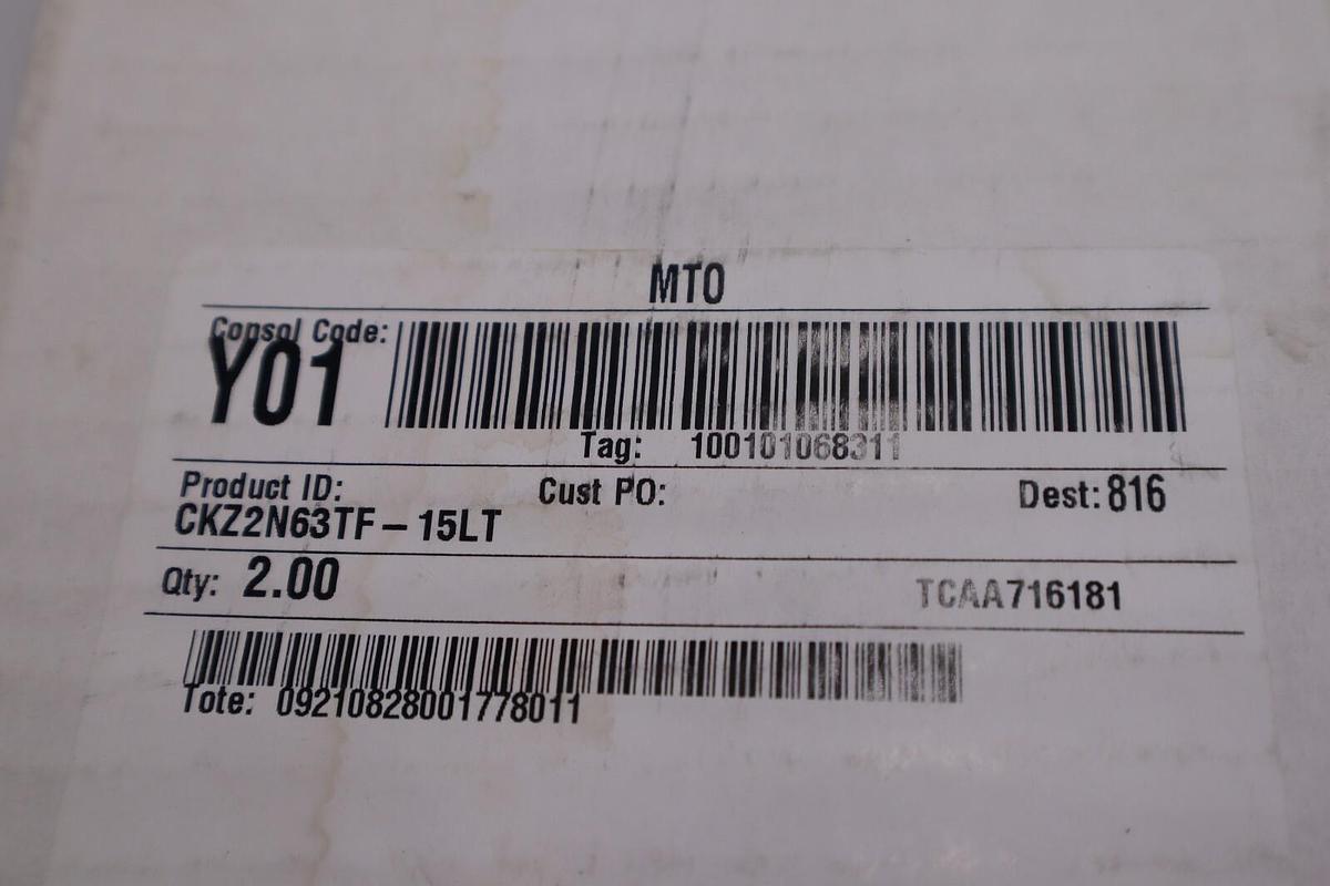 SMC CKZ2N63TF-15LT / CKZ2N63TF15LT (BRAND NEW) 5 UNITS AVAILABLE STOCK S-346