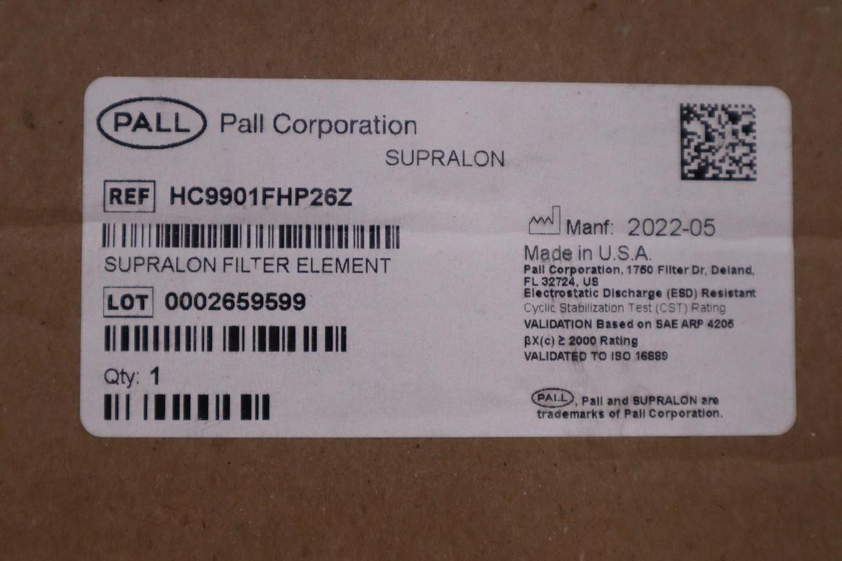 Pall HC9901FHP26Z Turbine Lube Oil Filter Element - NEW IN BOX - STOCK HP193