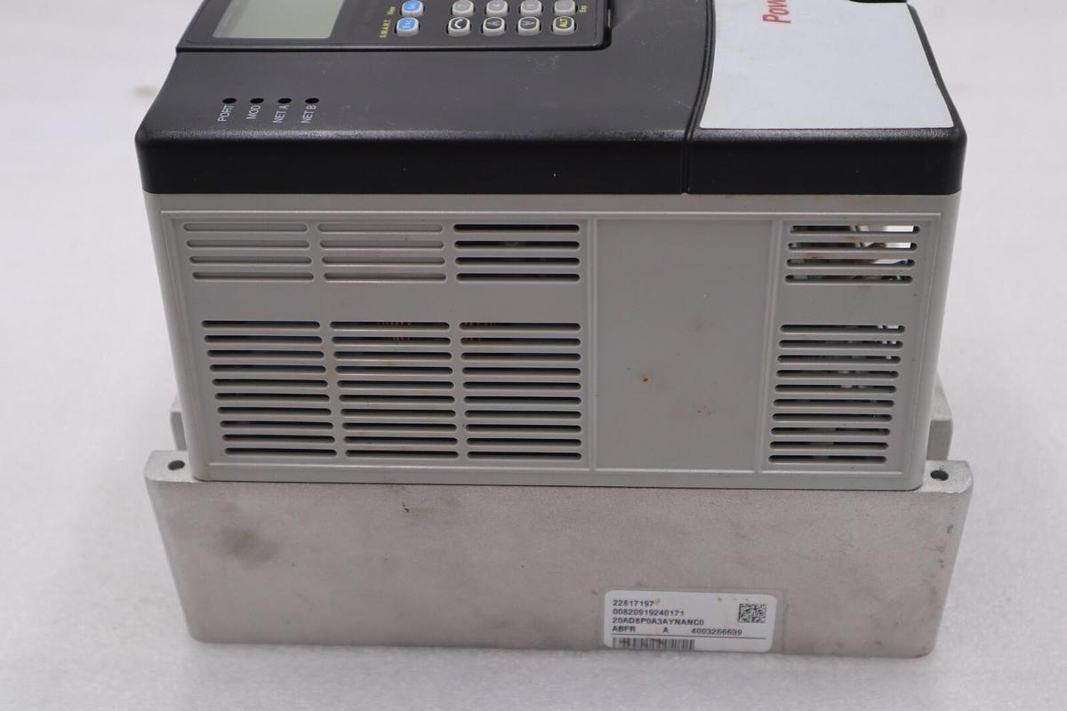 Used ALLEN BRADLEY20AD8P0A3AYNANC0 POWERFLEX 70 5HP AC DRIVE 480 VOLT STOCK 3293