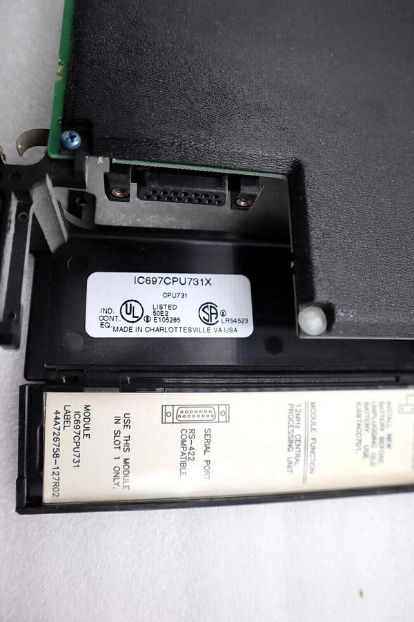 Used GE FANUC CENTRAL IC697CPU731X PROCESSOR UNIT CPU 731 #L-231