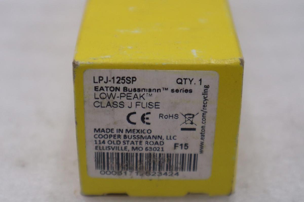 NIB - Bussmann - LPJ-125SP - Lpj Fuse, 125 A, Dual, Class J - STOCK 5813A