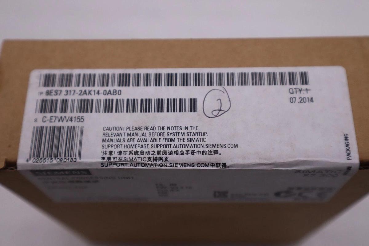 NEW SEALED SIEMENS 6ES7 317-2AK14-0AB0 CPU MODULE CPU317-2 DP 6ES7317-2AK14-0AB0