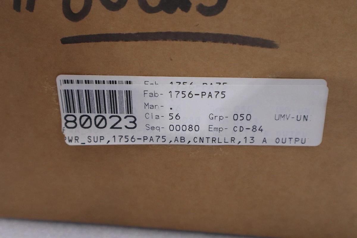 Used Allen-Bradley 1756-PA75 ControlLogix AC Power Supply - NEW SEALED - STOCK GF872