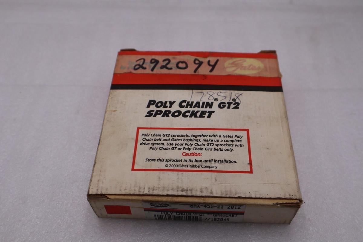 NEW GATES 8MX-45S-21 77182045 POLY CHAIN GT SPROCKET STOCK H333A