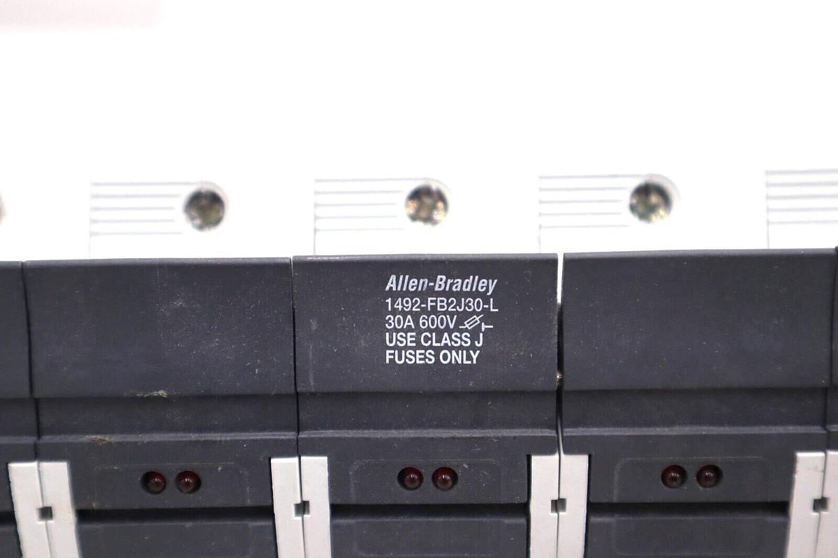 Used ALLEN BRADLEY 1492-FB2J30-L FUSE HOLDER  600 V 30A #L-478