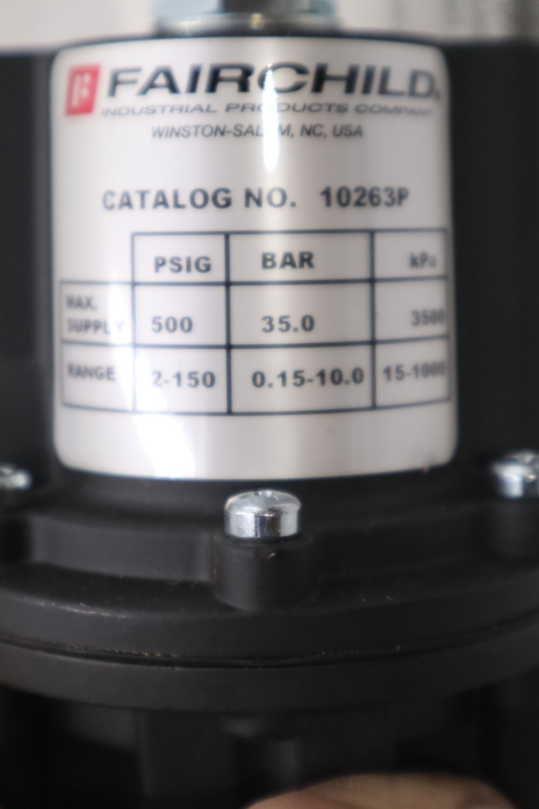 Used FAIRCHILD 10263P 500PSI (AS PICTURED) NEW IN BOX STOCK 1395D