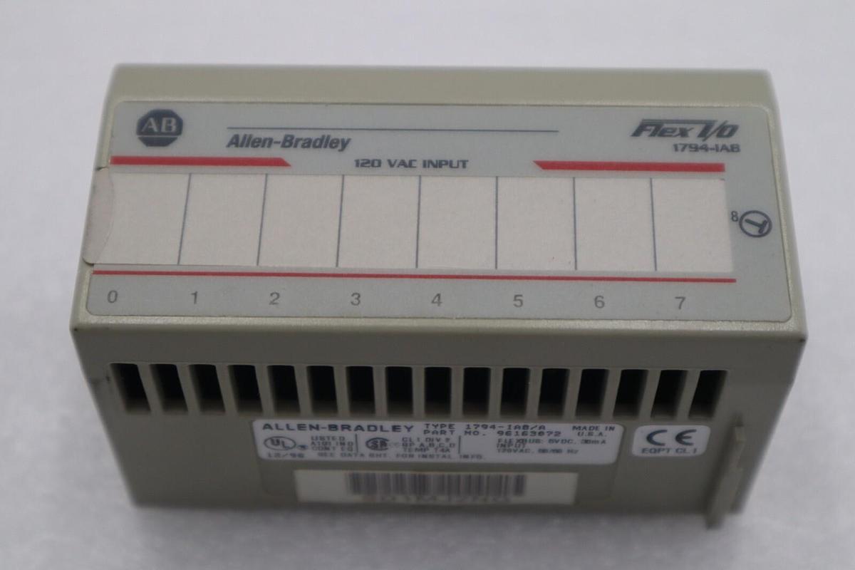Used Allen Bradley 1794-IA8 1794-1A8 1794-IAB 1794-TBN Flex I/O Input Module #L-465C