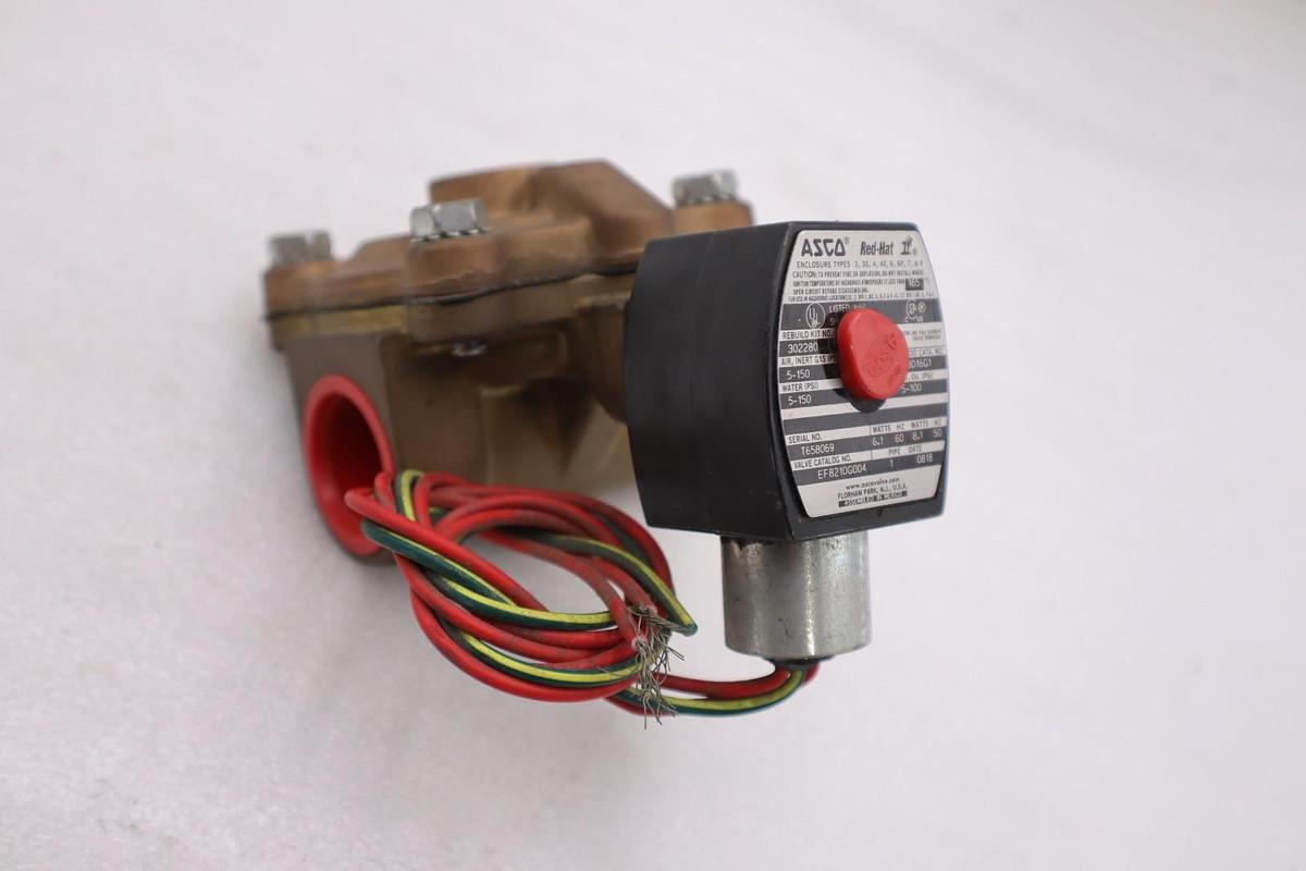 NEW ASCO REDHAT EF8210G004 110/120V 5-150PSI 1" STOCK K2105CC