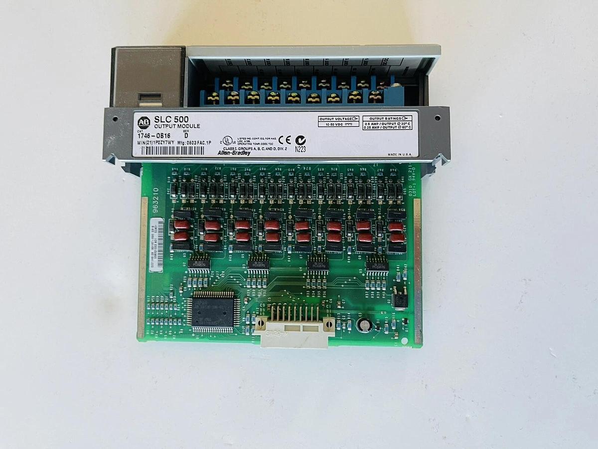 Used Allen Bradley 1746-OB16 SLC 500 16 Channel 24V Output Module #K-394