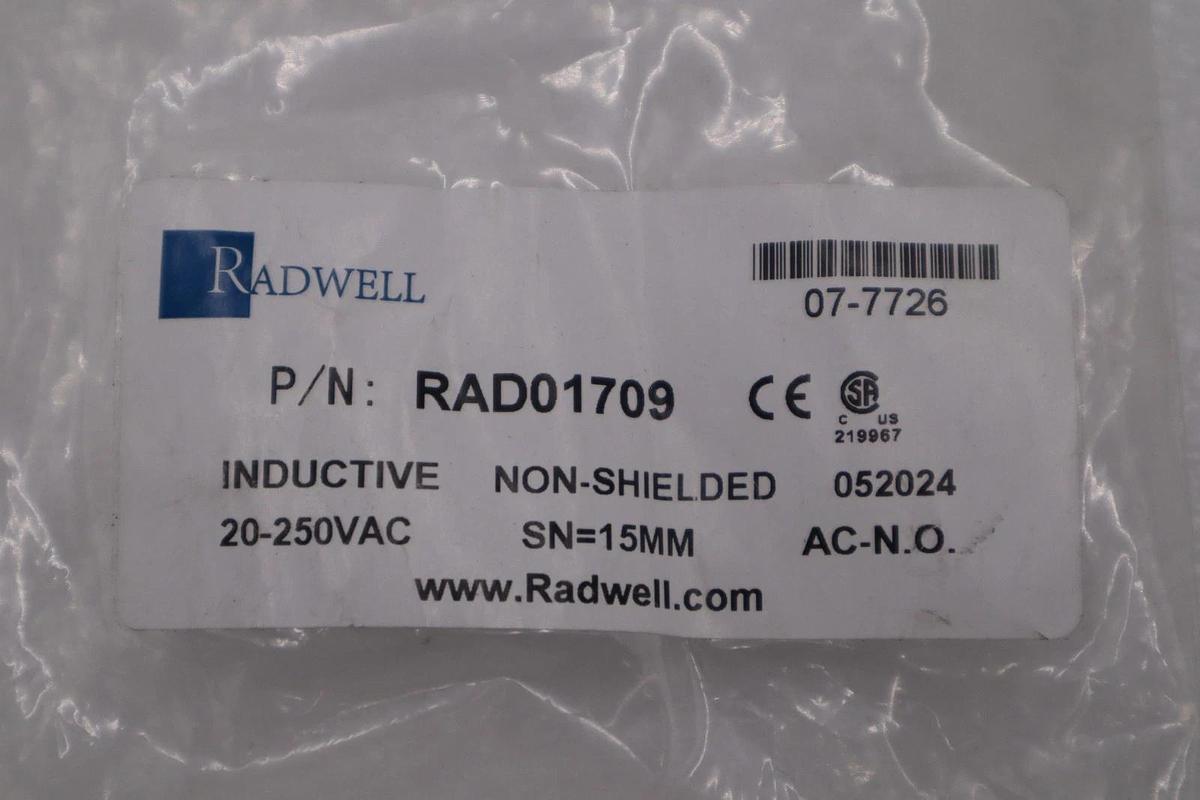 Used NEW RADWELL RAD01709 20-250VAC STOCK H1636A