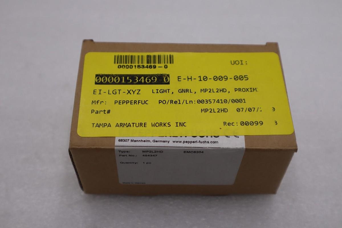 PEPPERL & FUCHS MP SERIES MP2L2HD PART NO. 454347 NEW IN BOX STOCK G689A