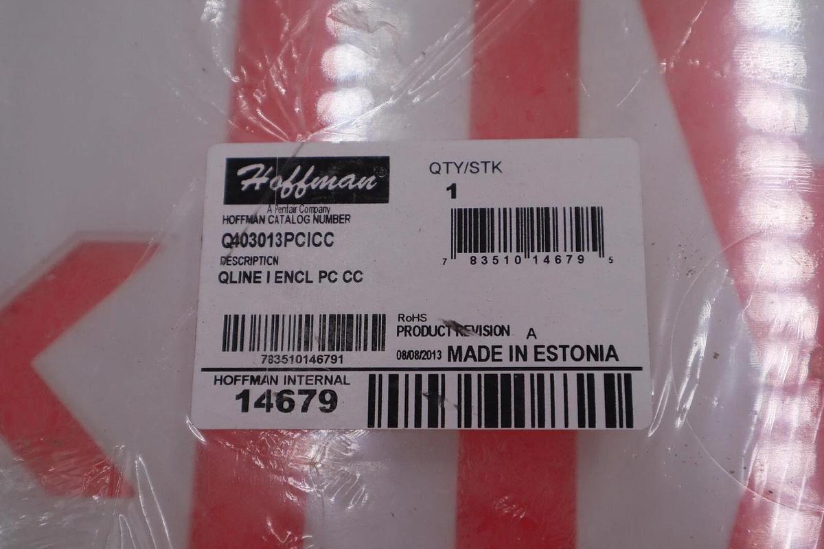 Hoffman Exit Sign Catalog #Q403013PCICC Qline 14679 New Open Box Stock #3623