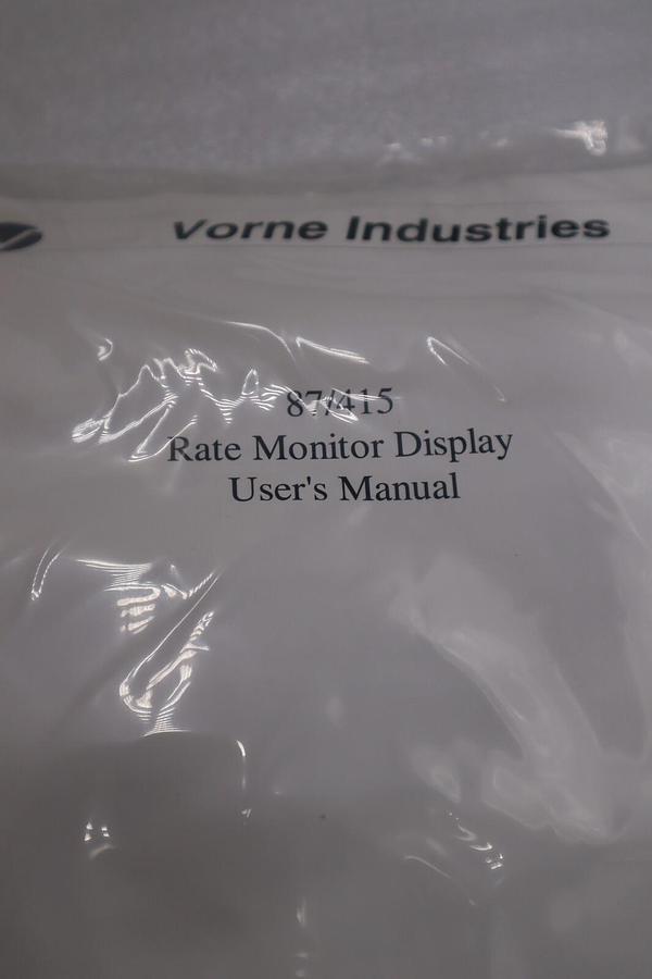 NEW VORNE INDUSTRIES 77/415-5S-00-2 RATE MONITOR 3 DIGIT STOCK 2290-D