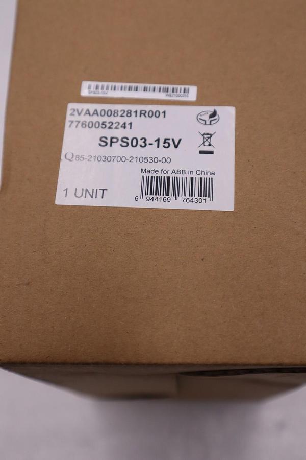 Used NEW OPEN BOX ABB SPS03-15V 2VAA008281R001 POWER MODULE STOCK 807-C