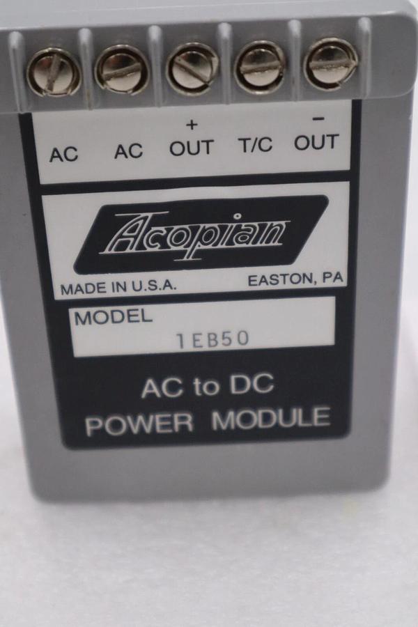 NEW ACOPIAN 1EB50 AC TO DC POWER MODULE STOCK G858A