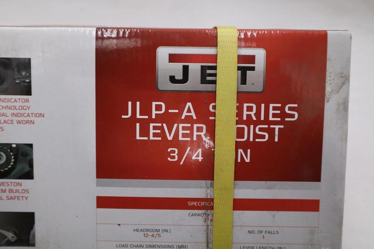 Used Jet 287302 JLP-075A-15 - 3/4-Ton Mini-Puller Lever Hoist 15' Lift - STOCK GF453