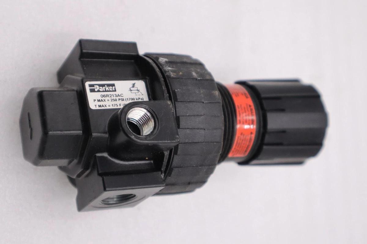 Used NEW PARKER 06R213AC Air Pressure Regulator 0-160 Gauge STOCK H949