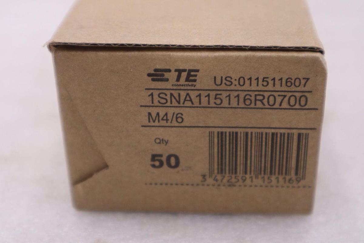 BOX OF 50 - ABB 1SNA115116R0700 Entrelec M4/6 Terminal Blocks - STOCK GF508A