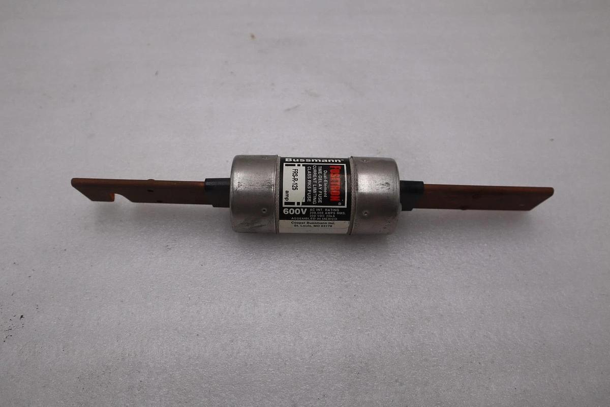NEW OPEN BOX FUSETRON FRS-R-125 BUSSMANN 600V FUSE FRSR125 STOCK K-4026CC