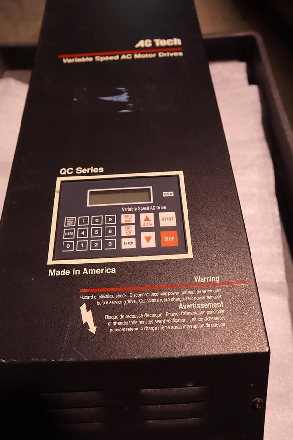 Used AC Tech Variable Speed AC Motor Drive Model Q34030B Type 1 New Open Box #601-A