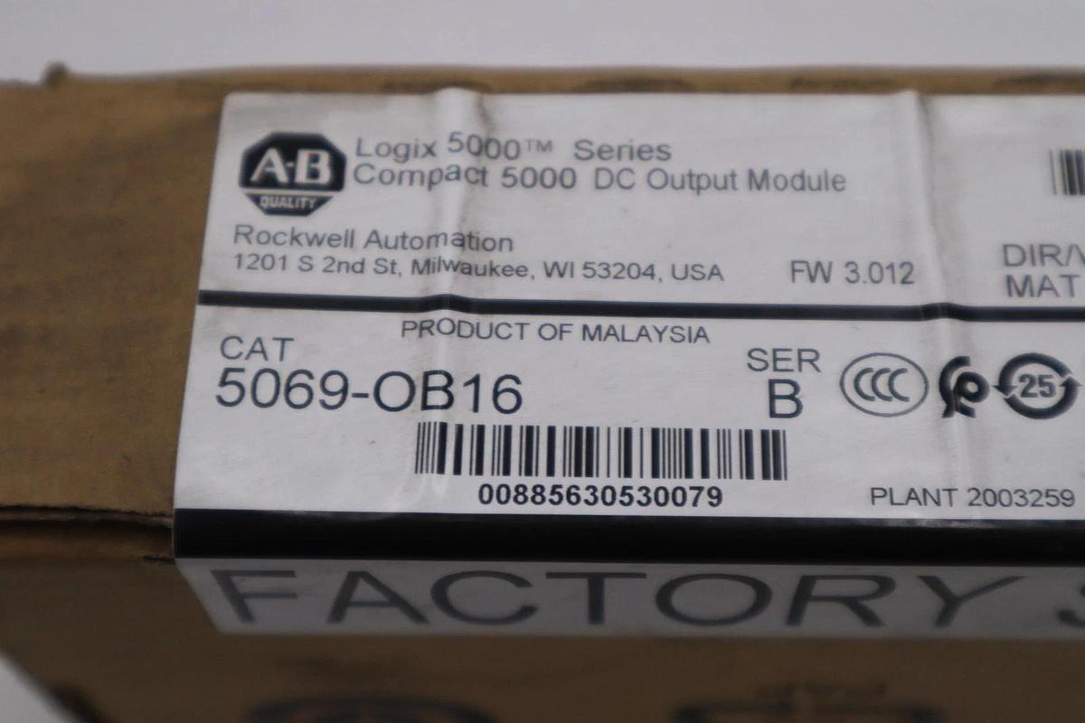 Used New ALLEN BRADLEY AB 5069-OB16 Compact 5000 16 Channel Output Module STK GF25